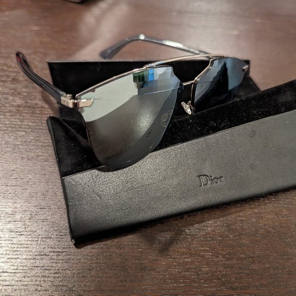 Dior Reflected Black Metallic Disco Sunglasses - Picture 1 of 7